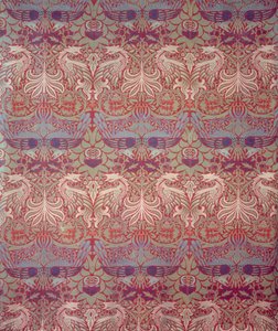 Peacock and Dragon, manufactured by Morris & Co., 1878 by William Morris